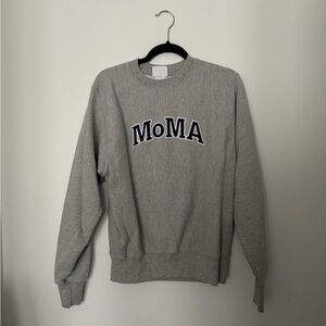 Brand new MOMA sweatshirt Champion heather grey size small